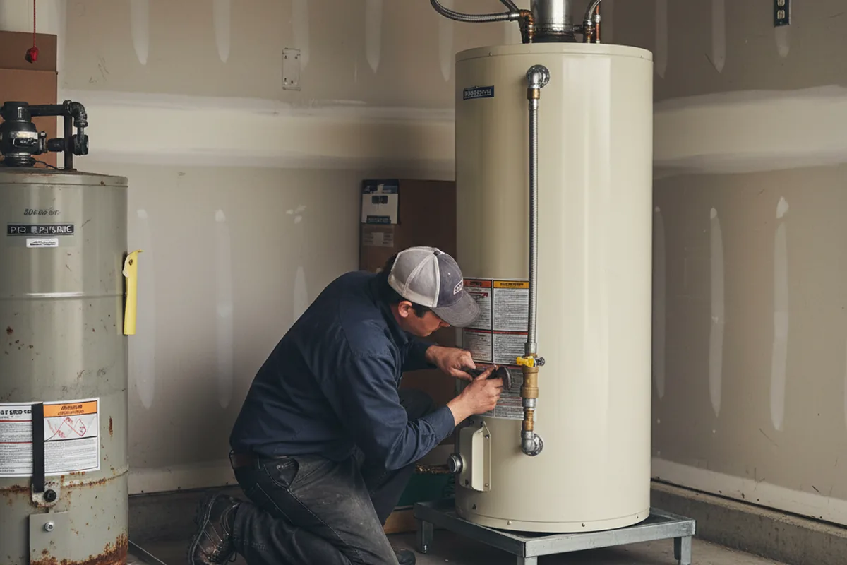 Water heater and shutoff valve replacement in Goldens Bridge